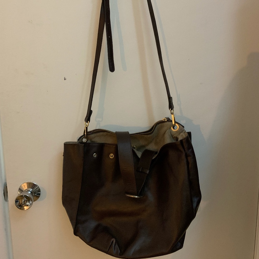 Zara Maroon Bag w/ Satchel